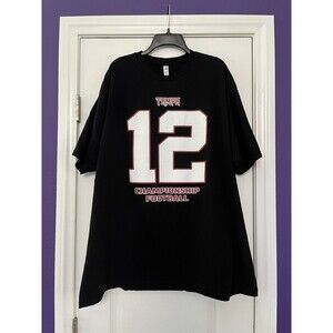 NFL Tom Brady 12 Tampa Bay Buccaneers Championship Football T-Shirt Size 3XL
